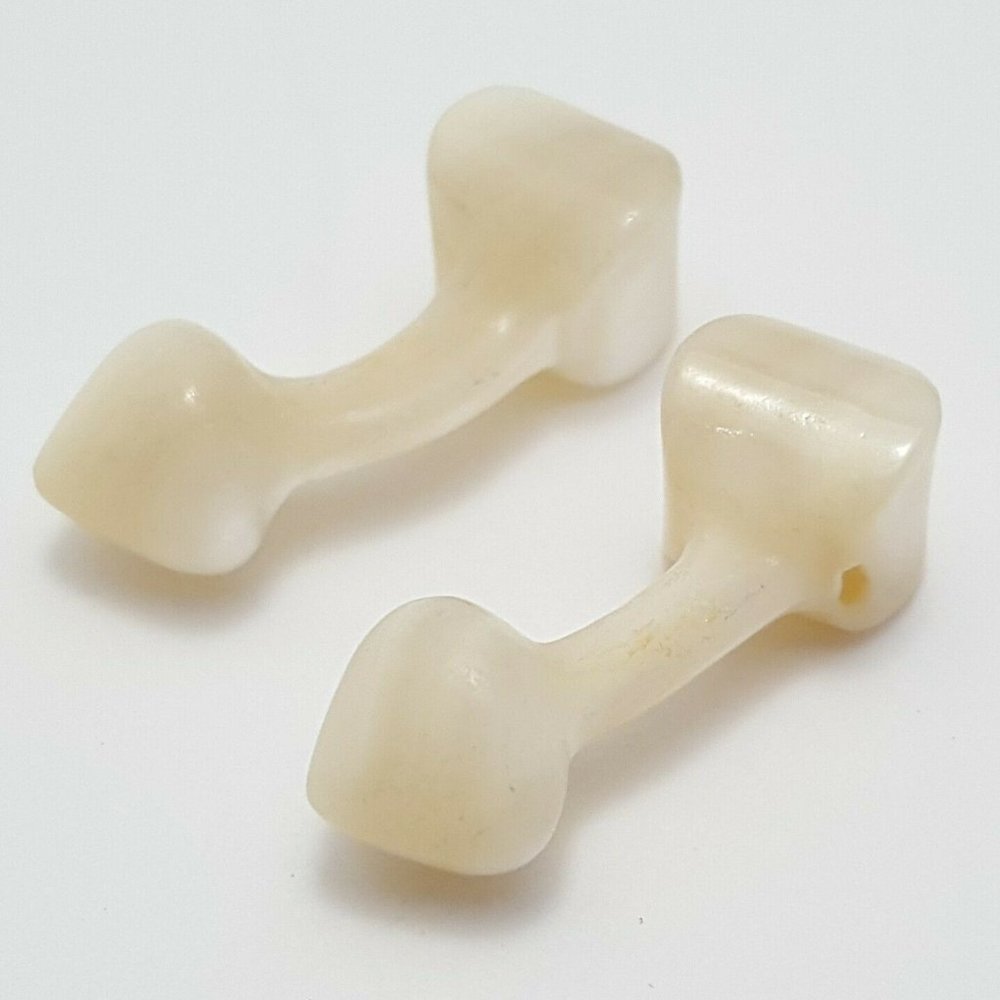 Vintage Unique Mother of Pearl Cuff Links - Nice!
